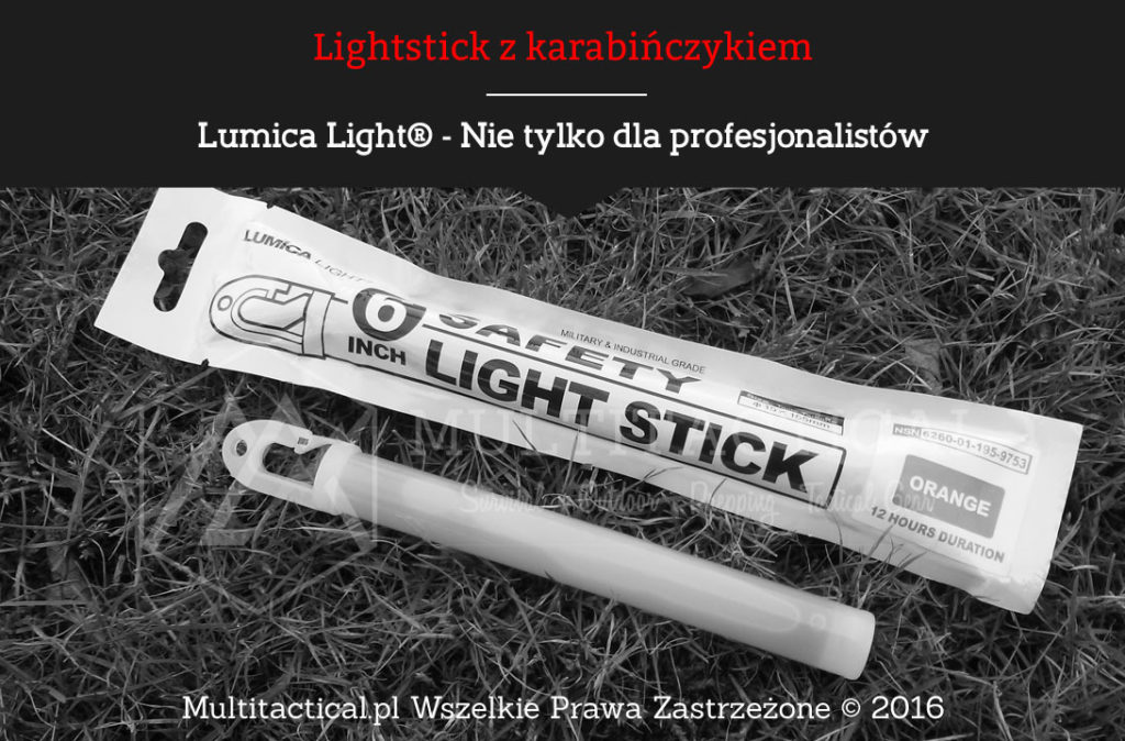 Multitactical.pl - Lumica Light® - Lightstick nie tylko dla profesjonalistów. Awaryjne światło chemiczne