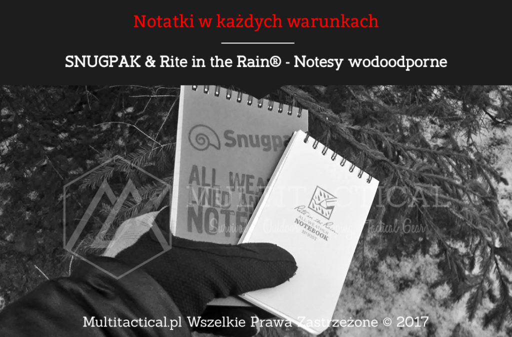 Multitactical.pl - SNUGPAK & Rite in the Rain® - Notesy wodoodporne