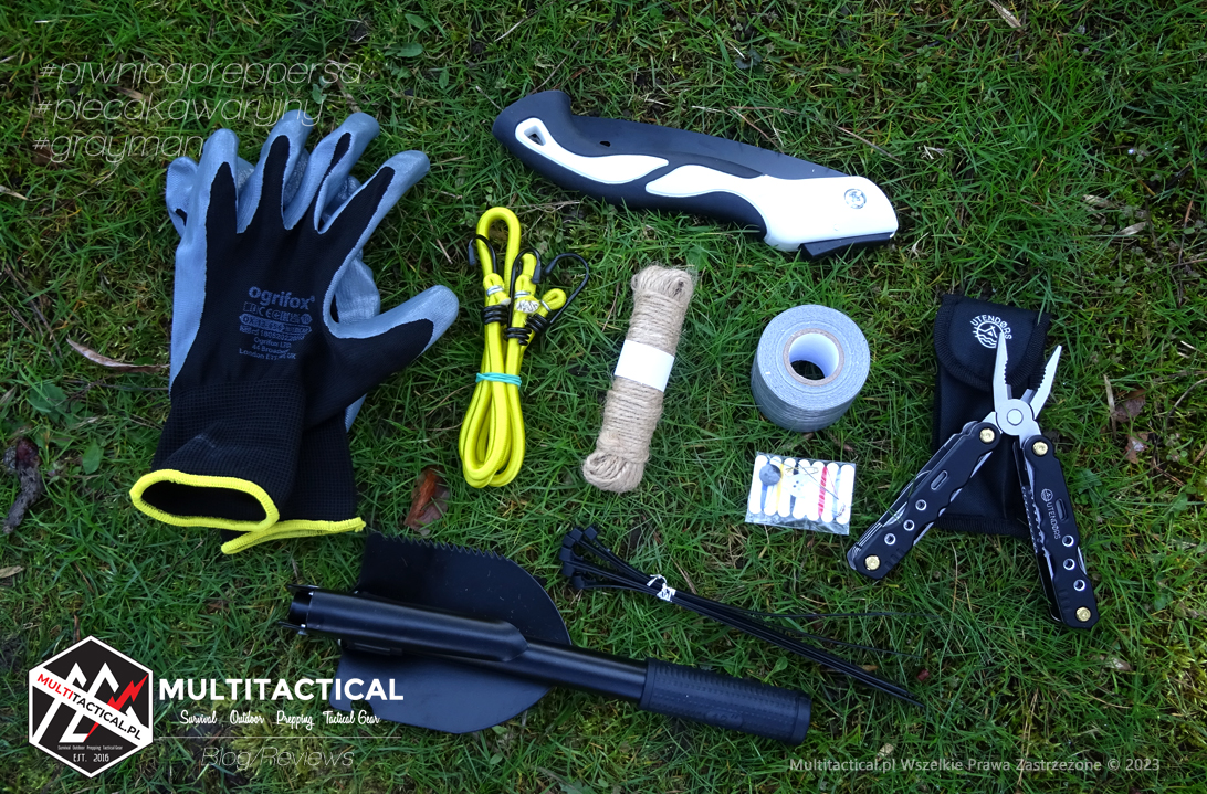 Multitactical.pl - Survival Outdoor Prepping Tactical Gear - Preppers - Urban Survival - Gray Man - HELP BAG - Modułowy zestaw ewakuacyjny - Plecak Help Bag - Torba Help Bag - Zestaw przetrwania - Gray Man - Piwnica preppersa - Plecak ewakuacyjny - Moduł tools
