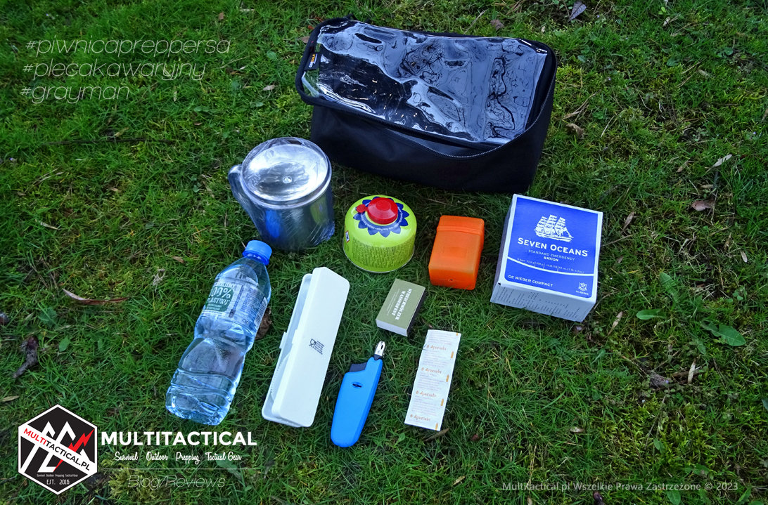 Multitactical.pl - Survival Outdoor Prepping Tactical Gear - Preppers - Urban Survival - Gray Man - HELP BAG - Modułowy zestaw ewakuacyjny - Plecak Help Bag - Torba Help Bag - Zestaw przetrwania - Gray Man - Piwnica preppersa - Plecak ewakuacyjny - Moduł cook & food