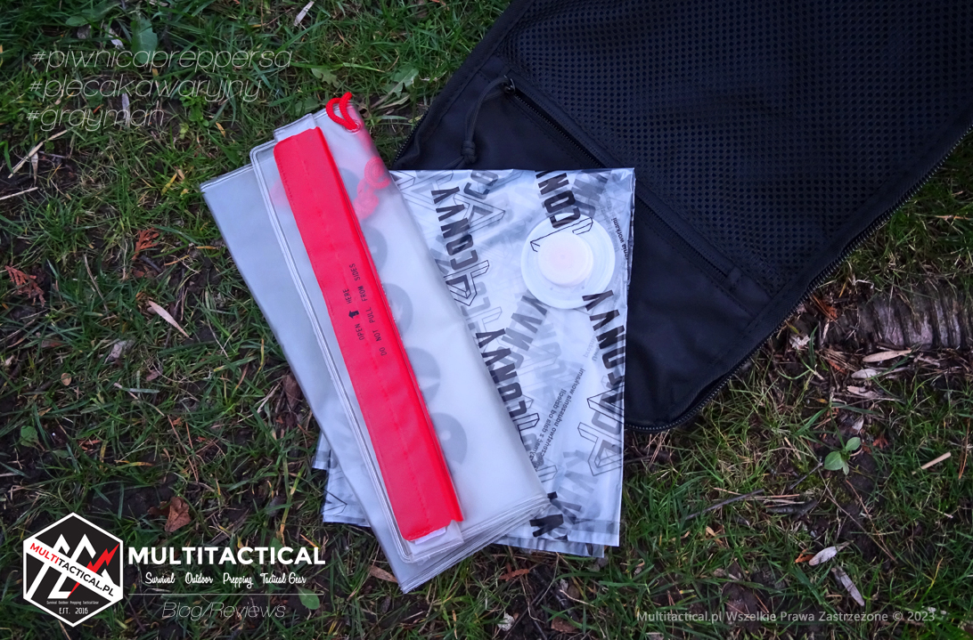 Multitactical.pl - Survival Outdoor Prepping Tactical Gear - Preppers - Urban Survival - Gray Man - HELP BAG - Modułowy zestaw ewakuacyjny - Plecak Help Bag - Torba Help Bag - Zestaw przetrwania - Gray Man - Piwnica preppersa - Plecak ewakuacyjny