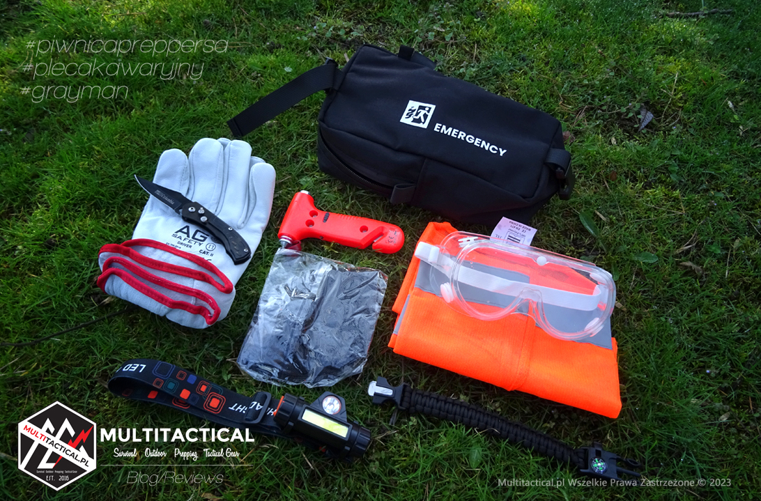 Multitactical.pl - Survival Outdoor Prepping Tactical Gear - Preppers - Urban Survival - Gray Man - HELP BAG - Modułowy zestaw ewakuacyjny - Plecak Help Bag - Torba Help Bag - Zestaw przetrwania - Gray Man - Piwnica preppersa - Plecak ewakuacyjny - Moduł emergency