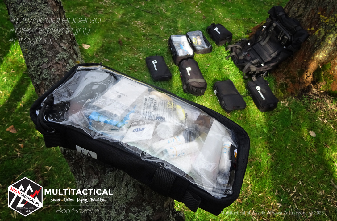 Multitactical.pl - Survival Outdoor Prepping Tactical Gear - Preppers - Urban Survival - Gray Man - HELP BAG - Modułowy zestaw ewakuacyjny - Plecak Help Bag - Torba Help Bag - Zestaw przetrwania - Gray Man - Piwnica preppersa - Plecak ewakuacyjny - Moduł hygiene